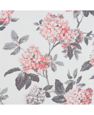 100% Polyester 200 GSM Hydrangea Printed Blackout Grommet Curtain Panel 54" x 84"