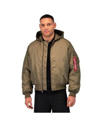 Men's Ma-1 Hooded Oxford Flight Jacket