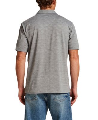 Men's Diamond Textured Polo Shirt