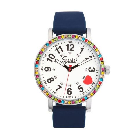 Детские часы Speidel Brilliance Line Watch with Multi Color Crystalized Case, цвет: Тёмно-синий