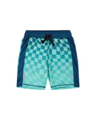 Boys Little/Big Athletic Shorts in Polyester Printed Checkerboard