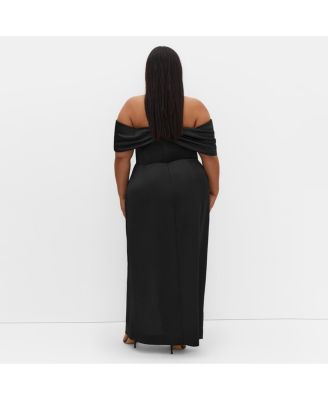 Women's Plus Size Paloma Off Shoulder Maxi Dress