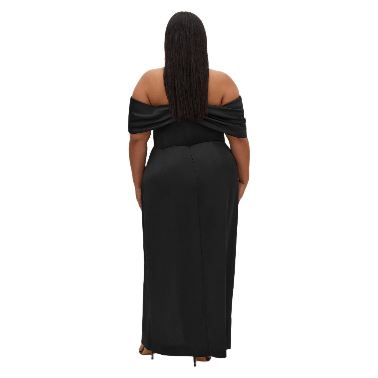 Женское платье CITY CHIC Paloma Off Shoulder Maxi, цвет: Чёрный — фото 2