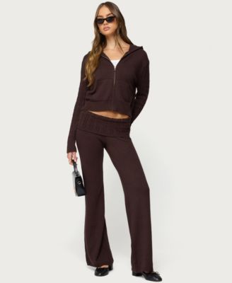 Women's Lula Cable Knit Zip Up Hoodie