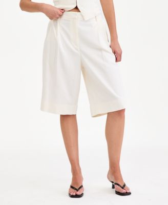 Women's Pleated Bermuda Shorts, Macy's Exclusive