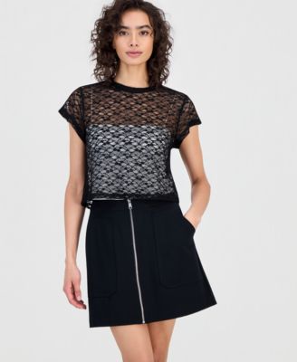 Women's Boxy Lace T-Shirt