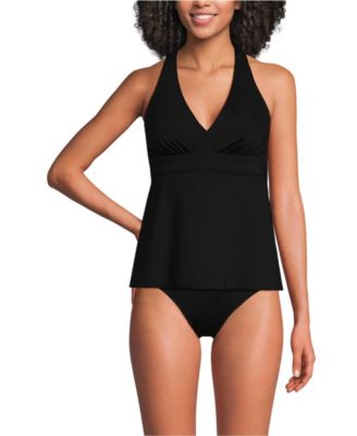 Women's V-Neck Racerback Flutter Tankini