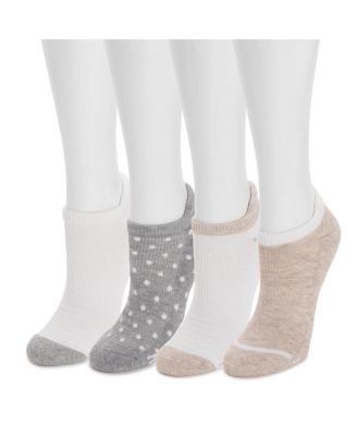 Women's Dream Step Sporty Low Cut Ankle Socks, 4 Pair Pack