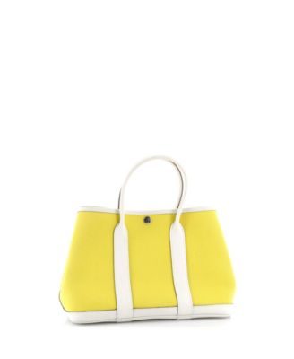 30 Garden Party Tote Toile and Leather