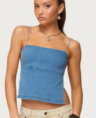 Women's Conley Backless Denim Top
