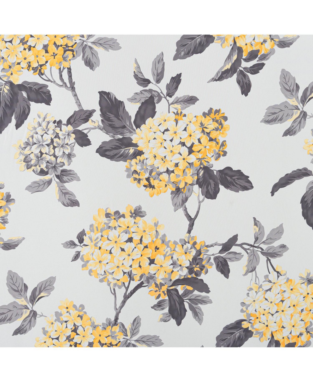 Olivia Gray 100% Polyester 200 Gsm Hydrangea Printed Blackout Grommet Curtain Panel