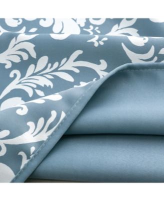 100% Polyester 190 GSM Cressida Reversible Blackout Grommet Curtain Panel.