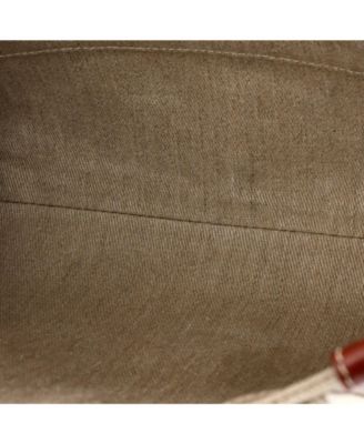 Medium Woody Tote Canvas with Leather