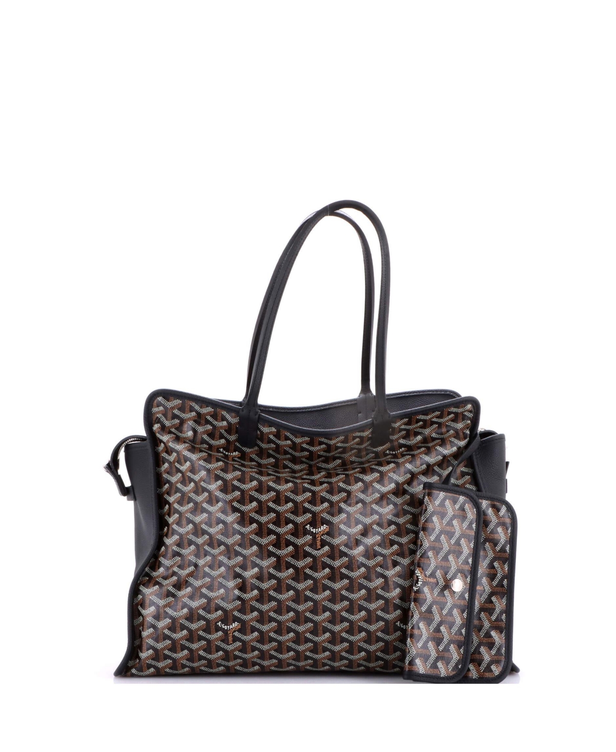 Pre-Owned Goyard Pm Hardy Pet Carrier Coated Canvas