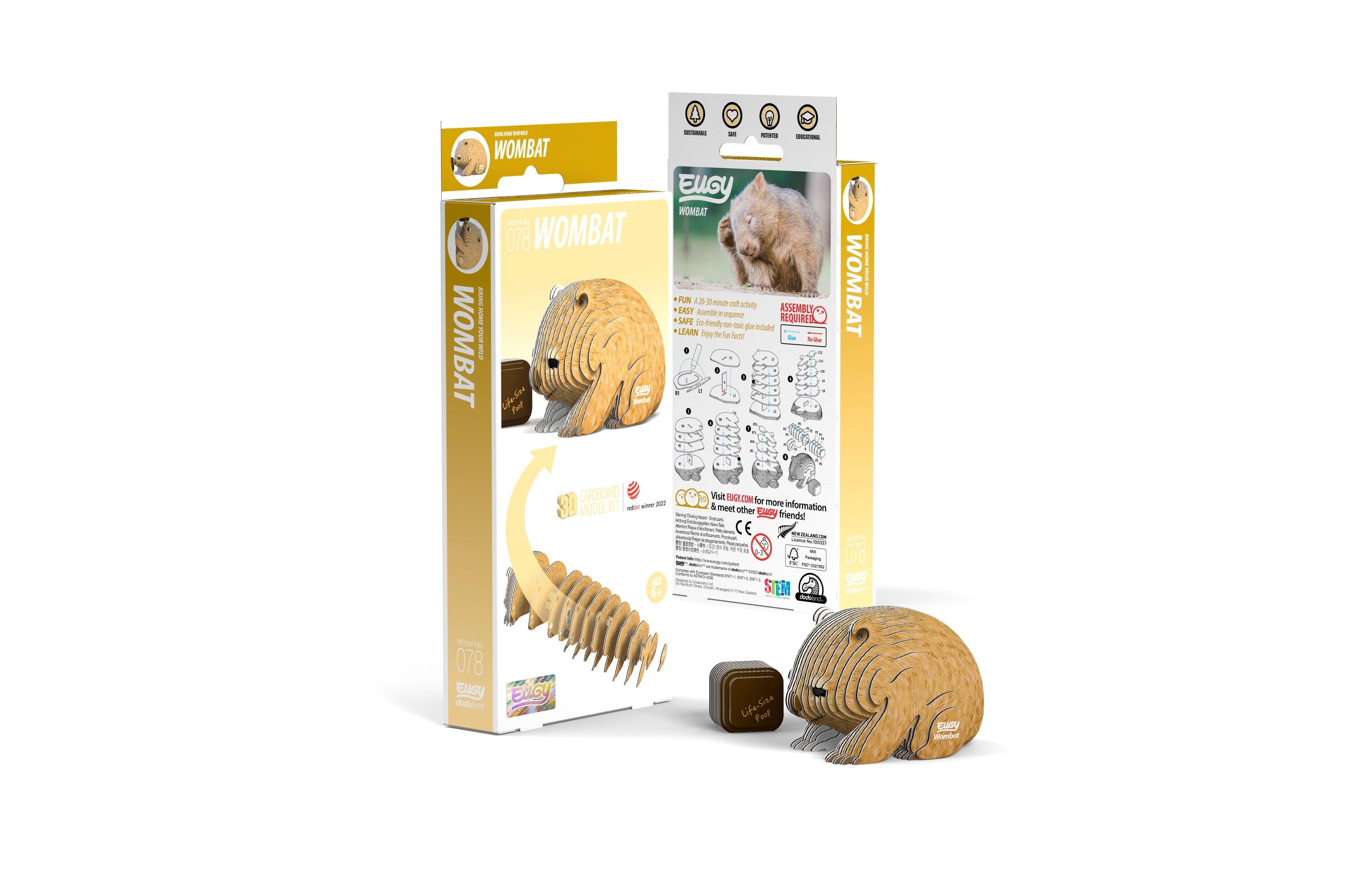 Eugy Wombat 3D Puzzle