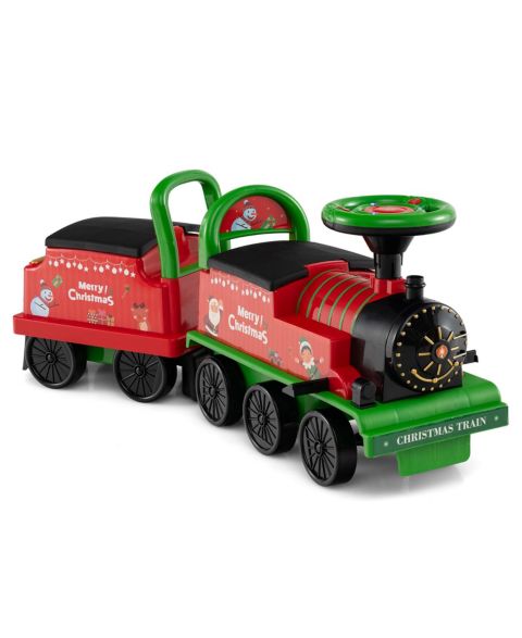 Детская игрушка Slickblue Ride On Train 2-Seater 6V with LED Lights, Ages 18+ Months, цвет: Зелёный / Красный