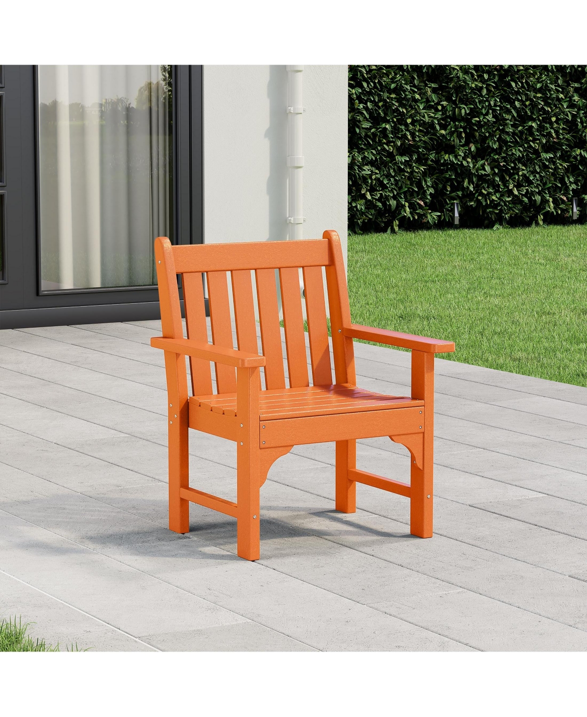 WestinTrends Outdoor Patio Hdpe Adirondack Dining Arm Chair