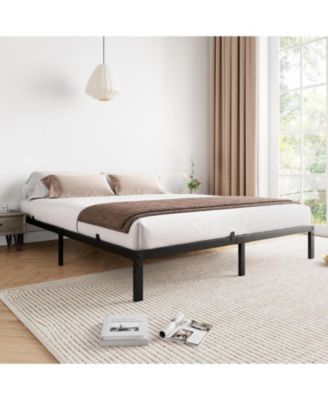 8 in Queen Bed Frame, Heavy Duty Metal Platform with Sturdy Slats, No Box Spring Needed, Easy Assembly, Noise Free