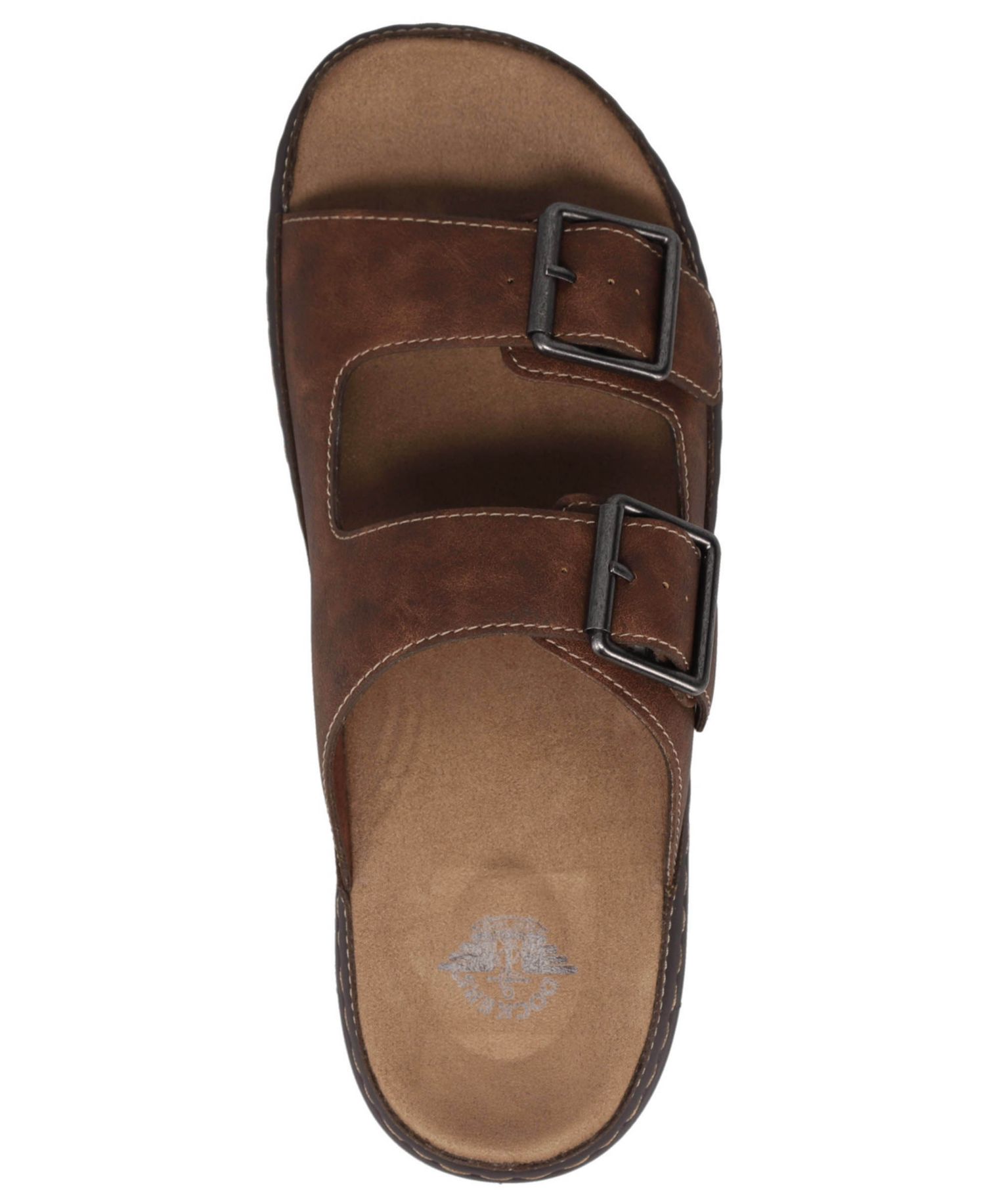 Men's Santorini Tumbled Open-Toe Buckle Sandals