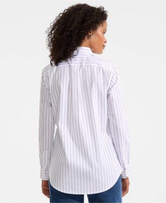 Women's No Iron Pinpoint Relaxed Fit Shirt