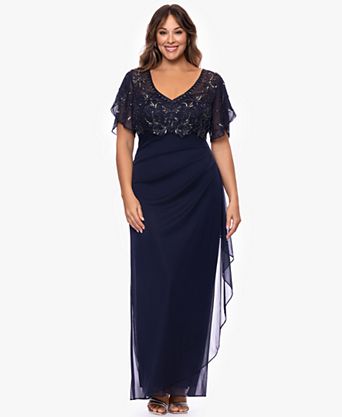 white christmas dresses Ladivine S529C Long Plus Size Formal Beaded Dress main image 1