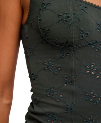 Women's Full Bloom Eyelet Tank Top