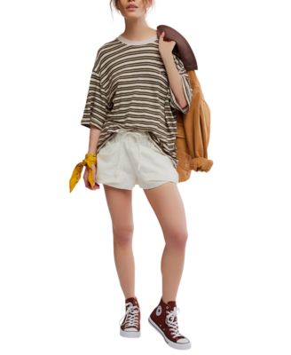 Women's All Love Stripe Pocket Crew Neck T-Shirt