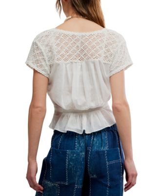 Women's Gemma Embroidered Boat Neck Top