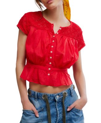 Women's Gemma Embroidered Boat Neck Top