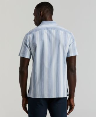 Men's Variegated Stripe Short-Sleeve Shirt