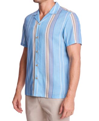 Men's Camp Collar Stripe Shirt