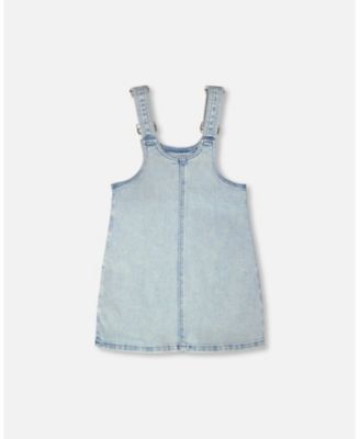 Girl Light Denim Overall Dress - Child