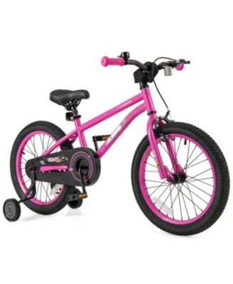 18 Inch Kids Bike for 4-8 Years Old Adjustable with Removable Training Wheels
