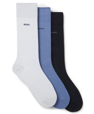 Men's Solid Regular Length Socks, 3-Pack
