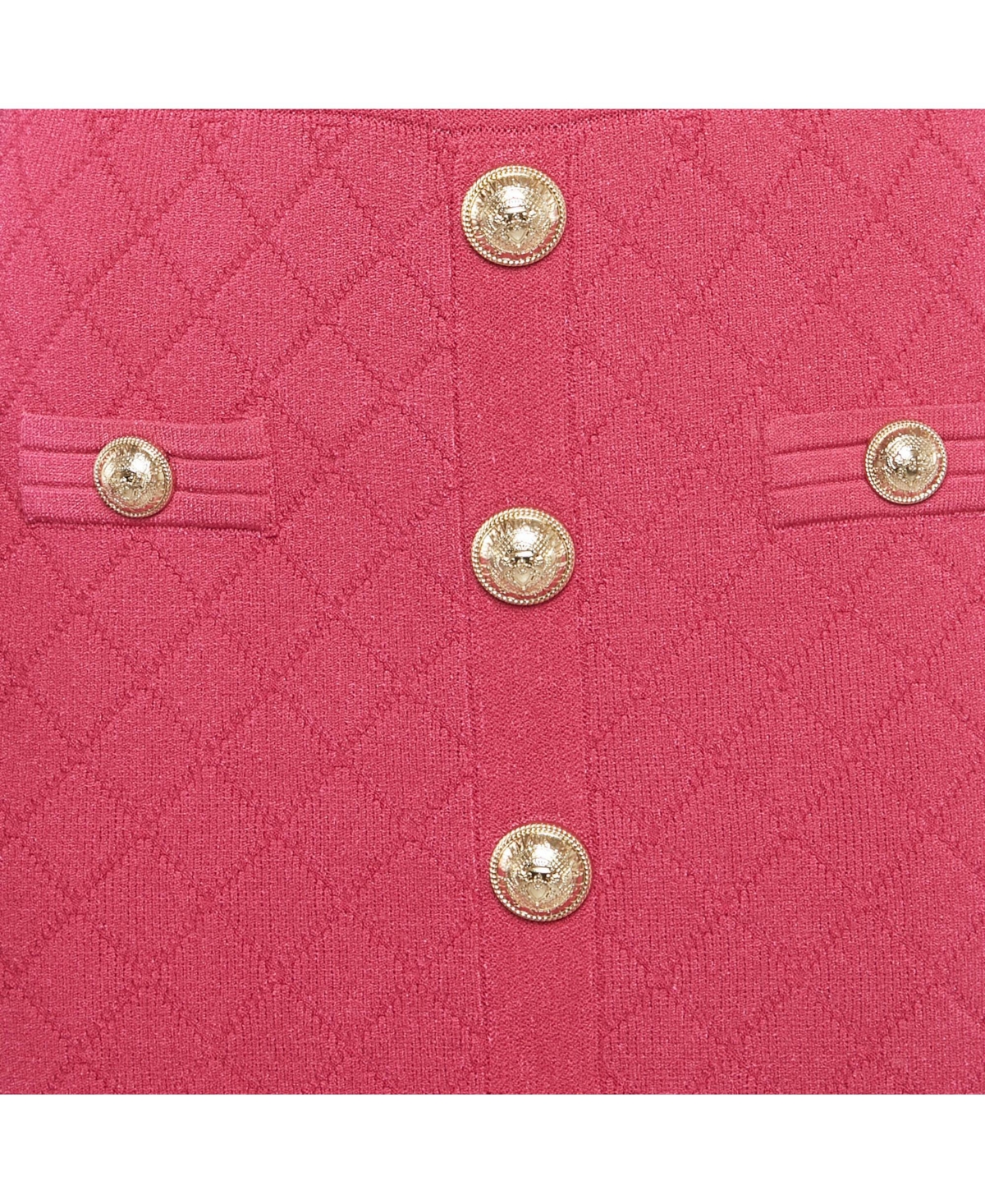 Draft - Pre-Owned Balmain Women's Jacquard Knit Button Detail Mini Dress