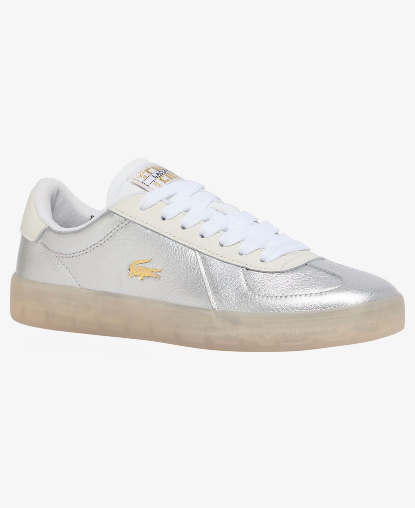 Мужские кроссовки Lacoste Baseshot Pro 2 Lace-Up, цвет: Серебряный — фото 1