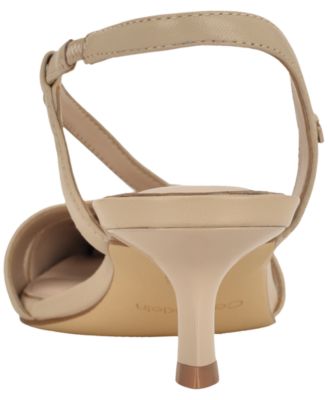 Women's Arlanna Asymmetrical Kitten Heel Slingback Pumps