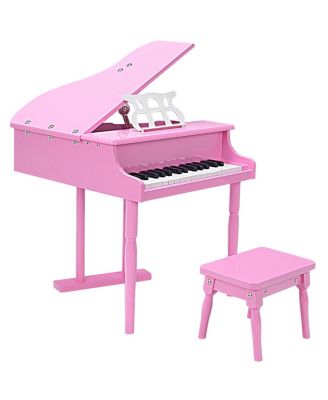 Kids 30-Key Piano Keyboard with Bench and Music Stand