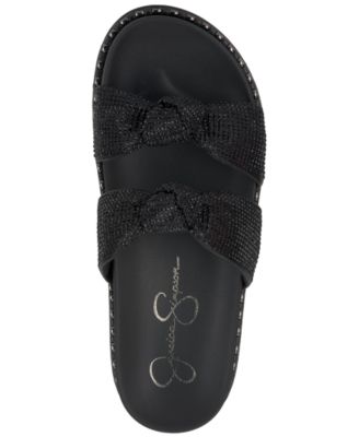 Women's Caralyna Rhinestone Knotted Footbed Sandals