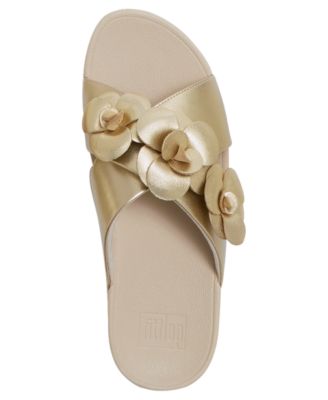 Women's Lulu Flower Cross Slip-On Slides