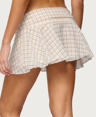 Women's Lulah Plaid Mini Skirt