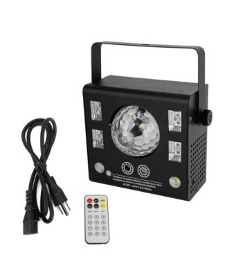50W Party Light, 4-in-1 Magic Ball, Laser, Strobe & UV Effects with DMX Control