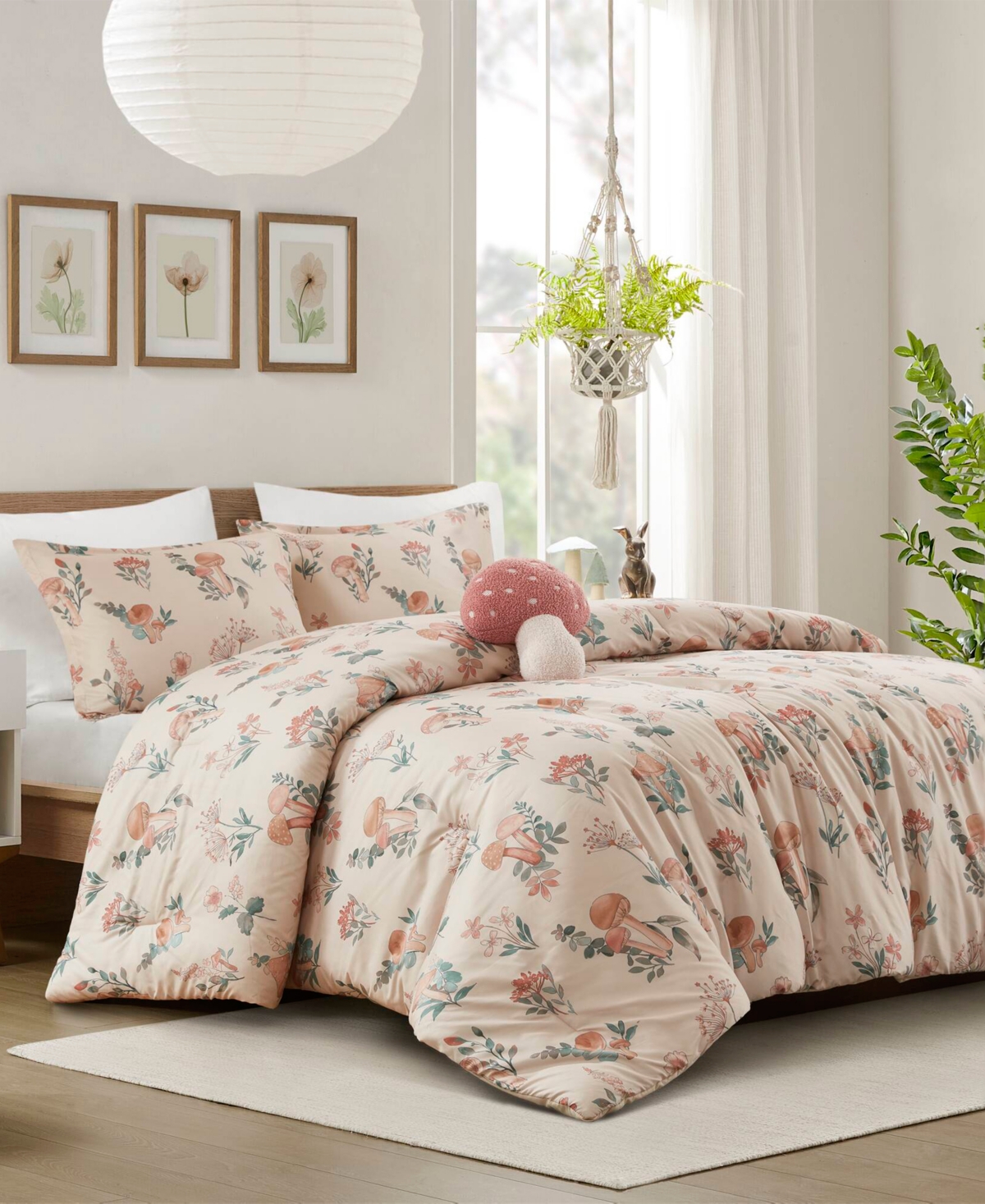 Intelligent Design Gwen Mushroom Garden -Pc. Comforter Set