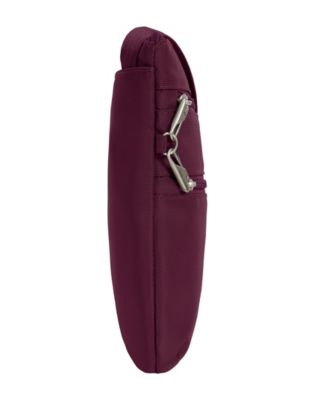 Anti-Theft Classic Slim Double Zip Crossbody Bag