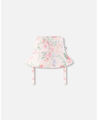 Baby Girls Cotton Muslin Hat Printed Berries