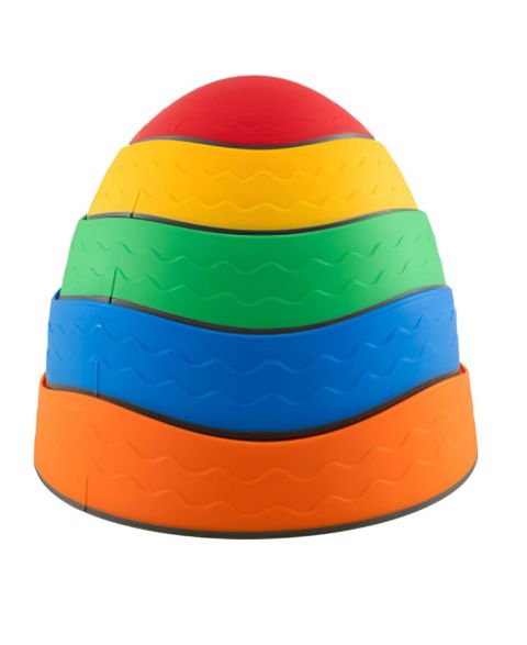 Детские игрушки Slickblue 5-Piece Stackable Non-Slip Indoor/Outdoor Kids Stepping Stones, от 3 лет, цвет: Разноцветный
