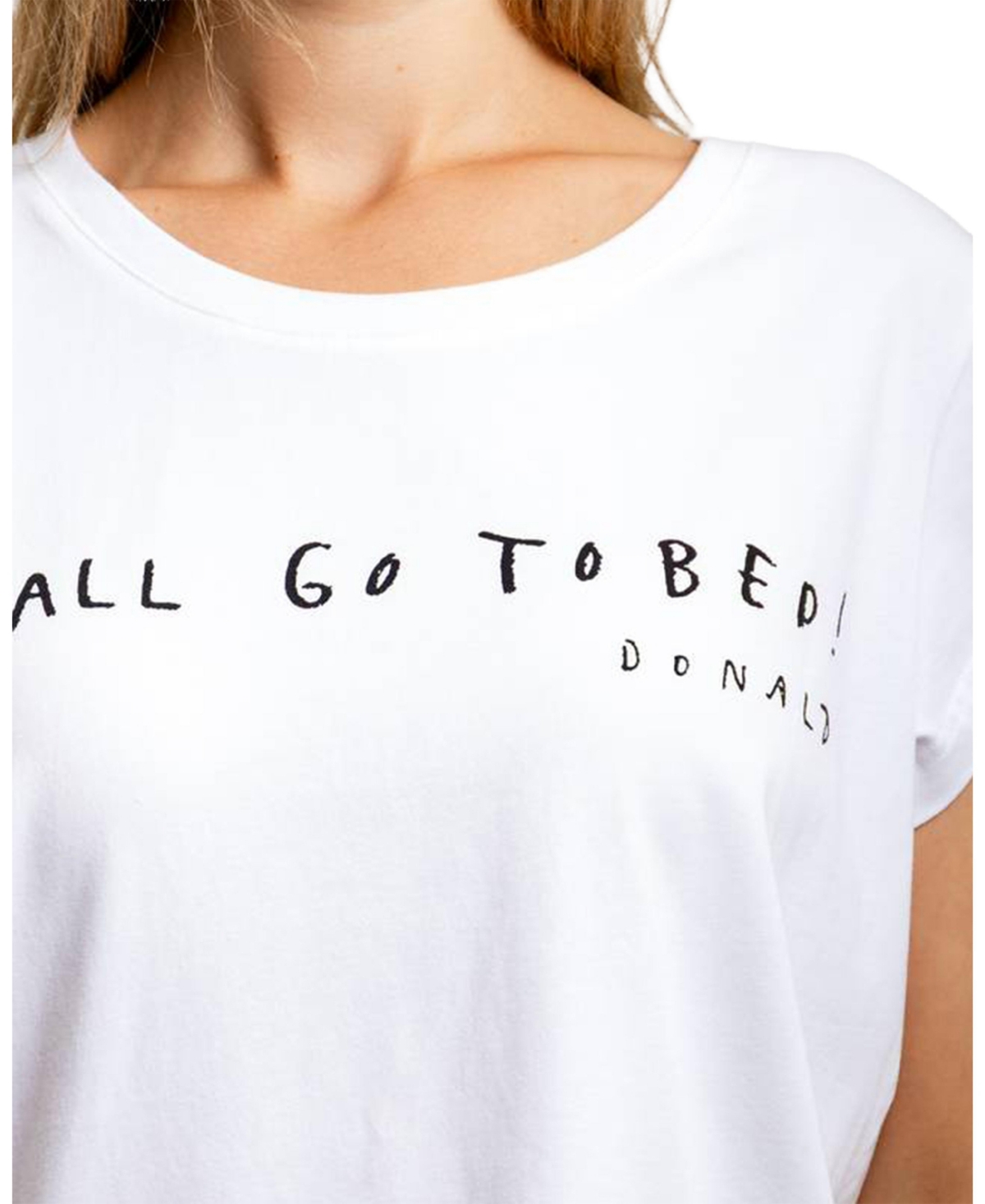 Sant and Abel Women's Drawbertson Y'All Go To Bed Cotton Pajama T-Shirt