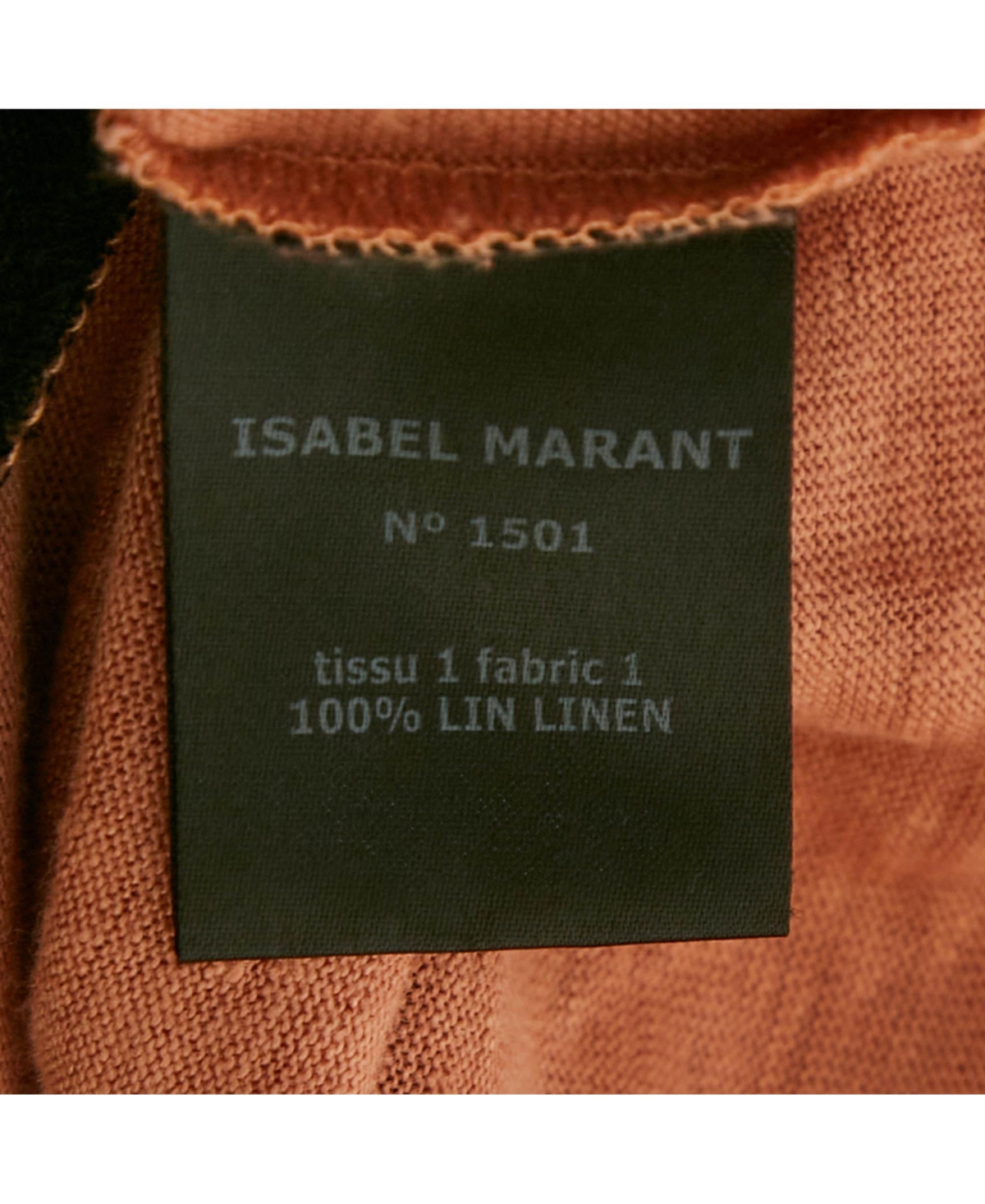 Pre-Owned Isabel Marant Women's Orange/black Striped Knit Top