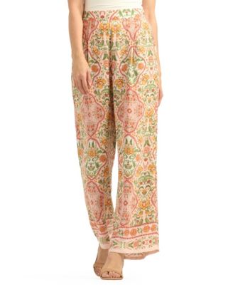 Women's Printed Wide-Leg Pants