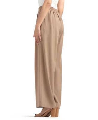 Women's Suiting Wide-Leg Pull-On Pants